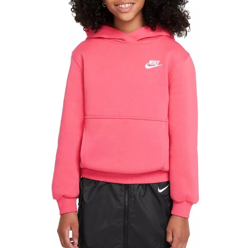 Nike All Kids Size XS - Fit Sportswear Club Fleece Hoodie Sweatshirt MSRP $45